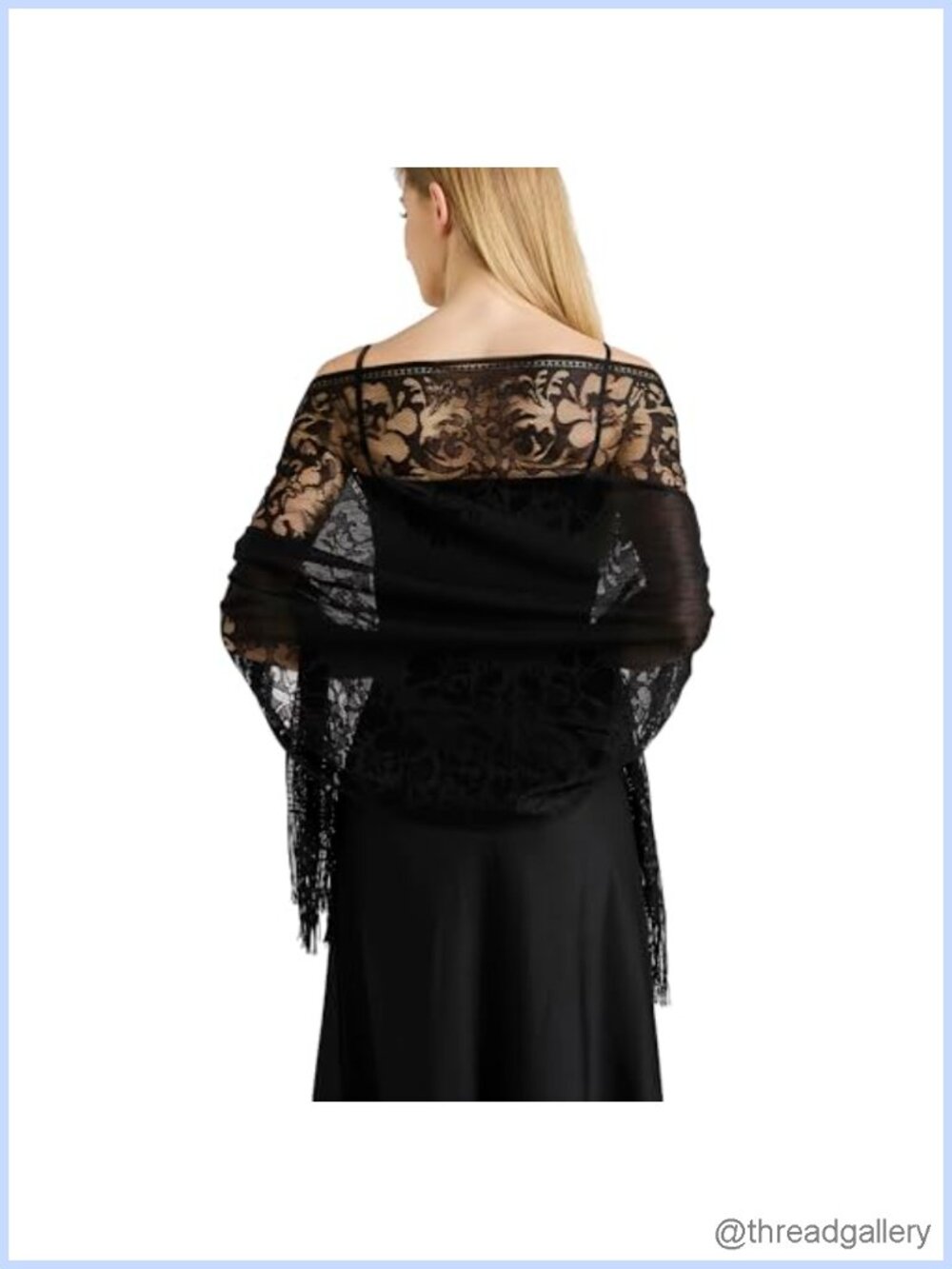 Lace Floral Shawl Wrap for Women Evening Wedding Bridal Scarf